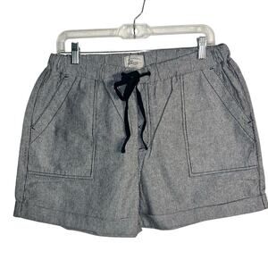 G.H Bass & Co. Elastic Waist Drawstring Striped Shorts | Women’s Large | NWT